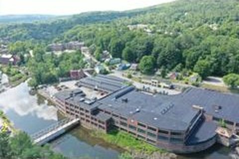 The historic Fellows Gear Shaper building on the Black River